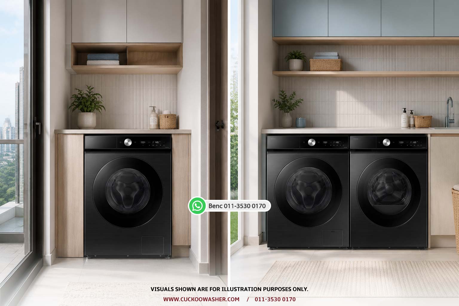 Washer dryer combo compared with separate washing machine and dryer units in Malaysia